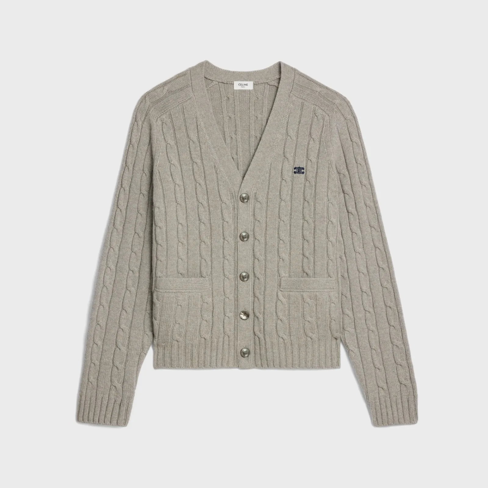 Hot triomphe cardigan in cable-knit cashmere Knitwear