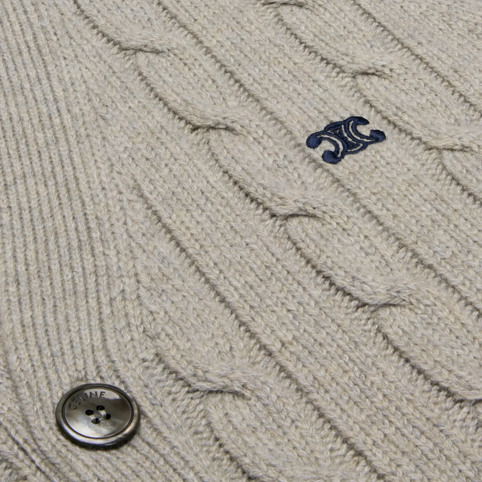 Hot triomphe cardigan in cable-knit cashmere Knitwear