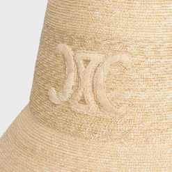 Hot triomphe cloche hat in straw Women Hats And Gloves