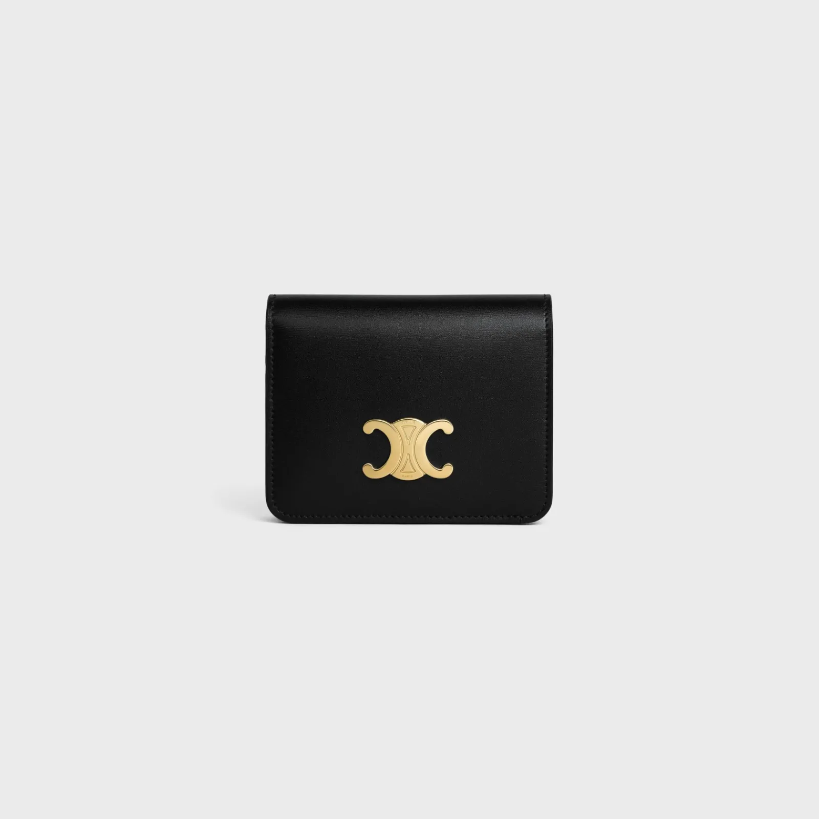Best TRIOMPHE COMPACT WALLET in Shiny calfskin Women Triomphe | Categories·Wallets