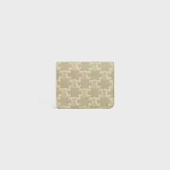 Fashion TRIOMPHE COMPACT WALLET in TRIOMPHE CANVAS Women Triomphe Canvas | Categories·Wallets