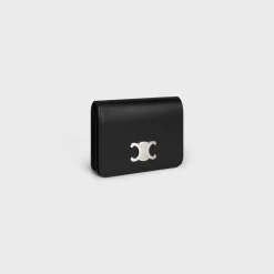 New TRIOMPHE COMPACT WALLET Shiny Calfskin Categories·Allets