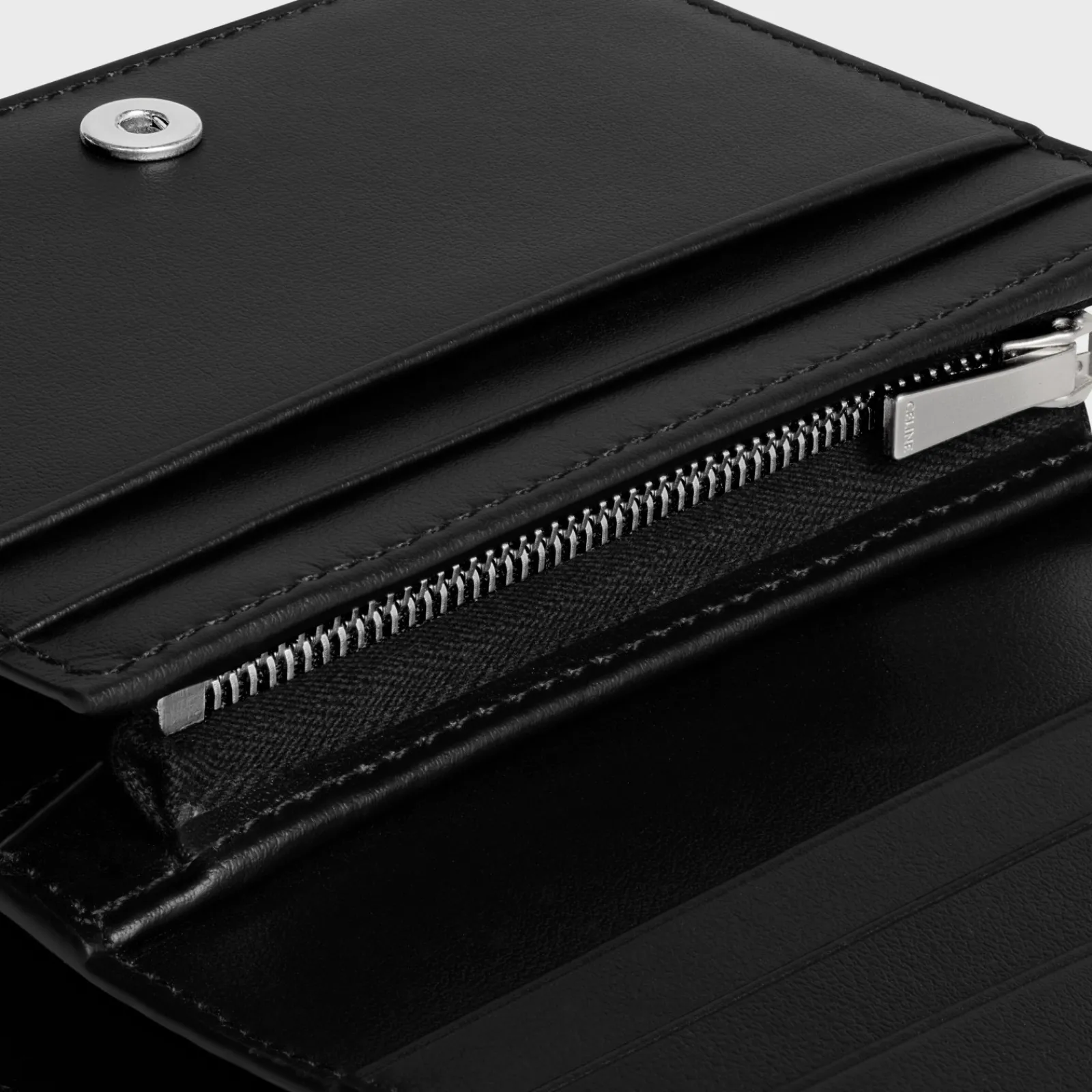 New TRIOMPHE COMPACT WALLET Shiny Calfskin Categories·Allets