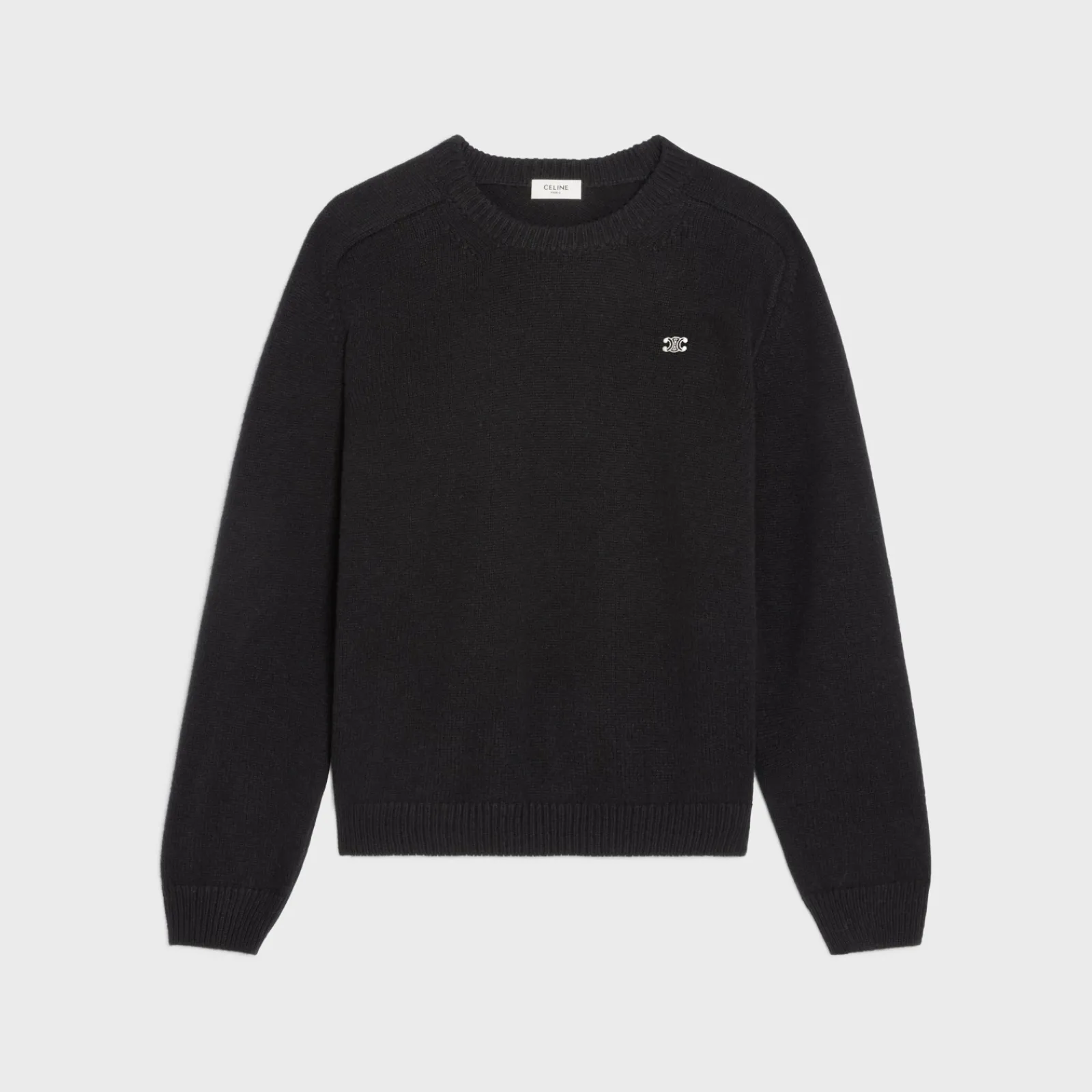 Online triomphe crew neck sweater in wool and cashmere Knitwear