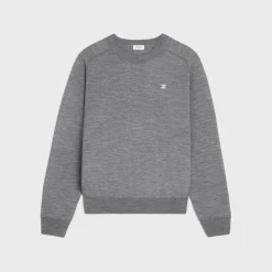Online triomphe crew neck sweater in wool Knitwear