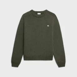 Outlet triomphe crew neck sweater in wool and cashmere Knitwear