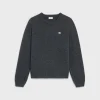 Fashion triomphe crew neck sweater in wool and cashmere Knitwear