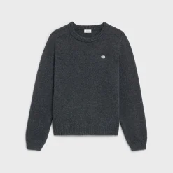 Fashion triomphe crew neck sweater in wool and cashmere Knitwear