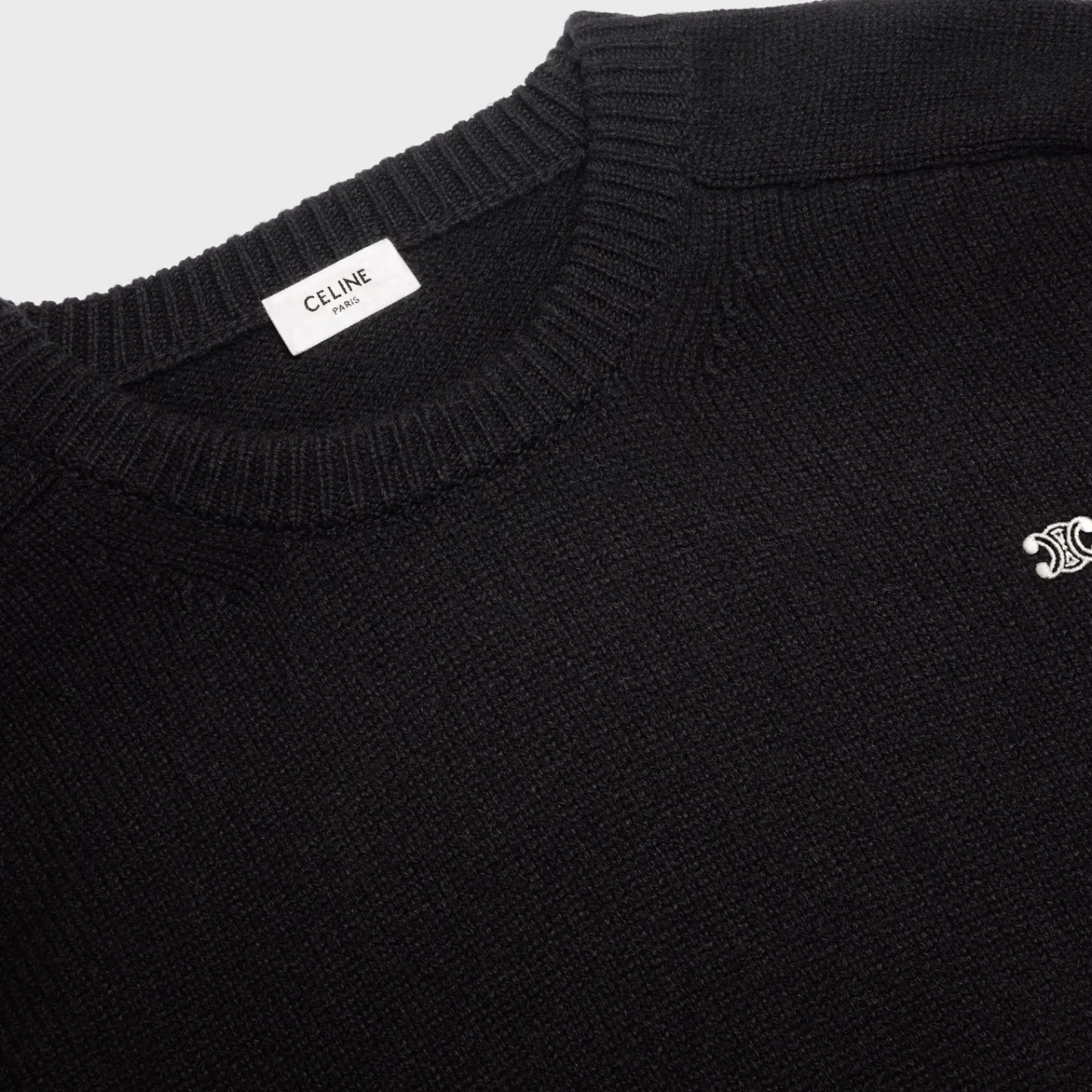 Online triomphe crew neck sweater in wool and cashmere Knitwear