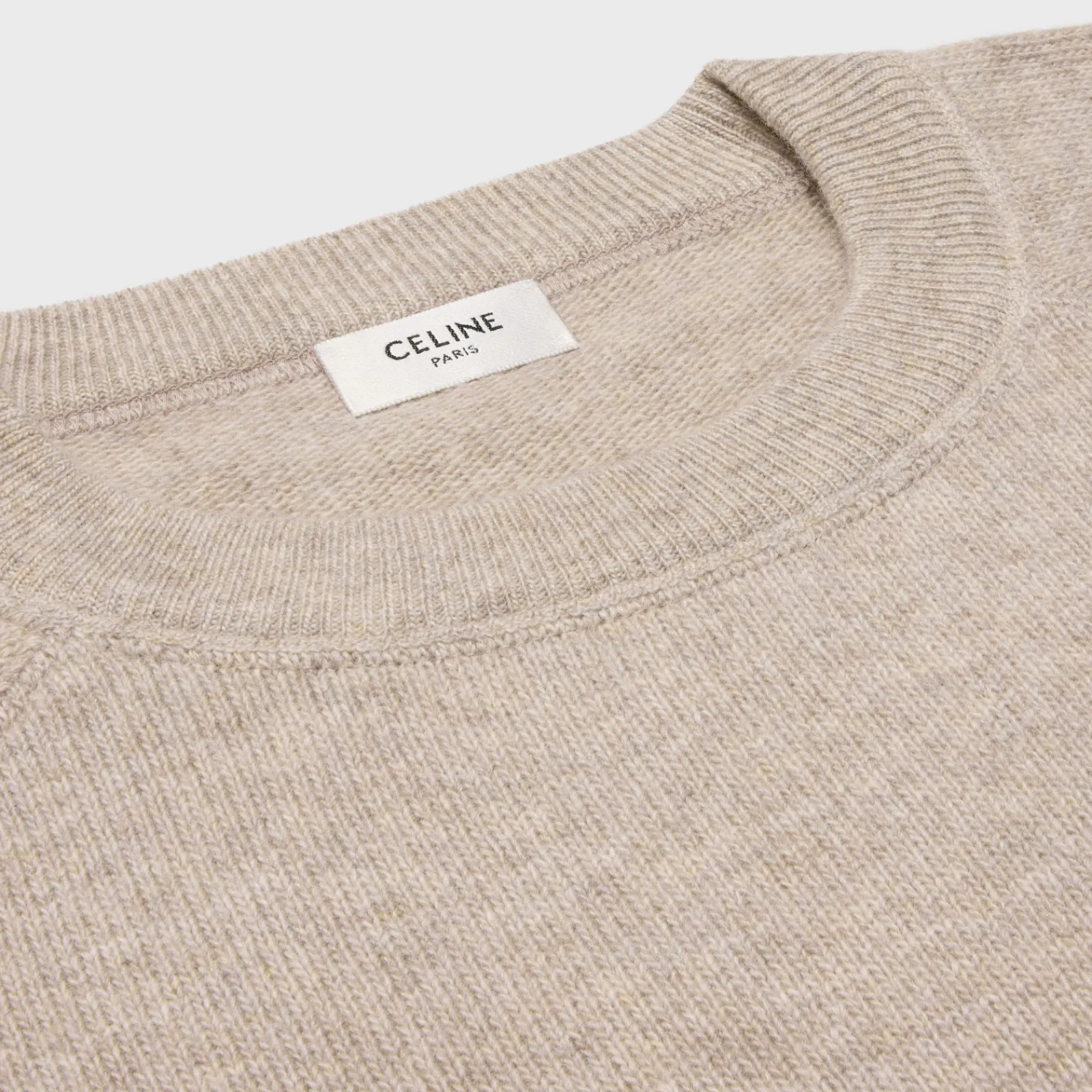 Fashion triomphe crew neck sweater in wool and cashmere Women Knitwear