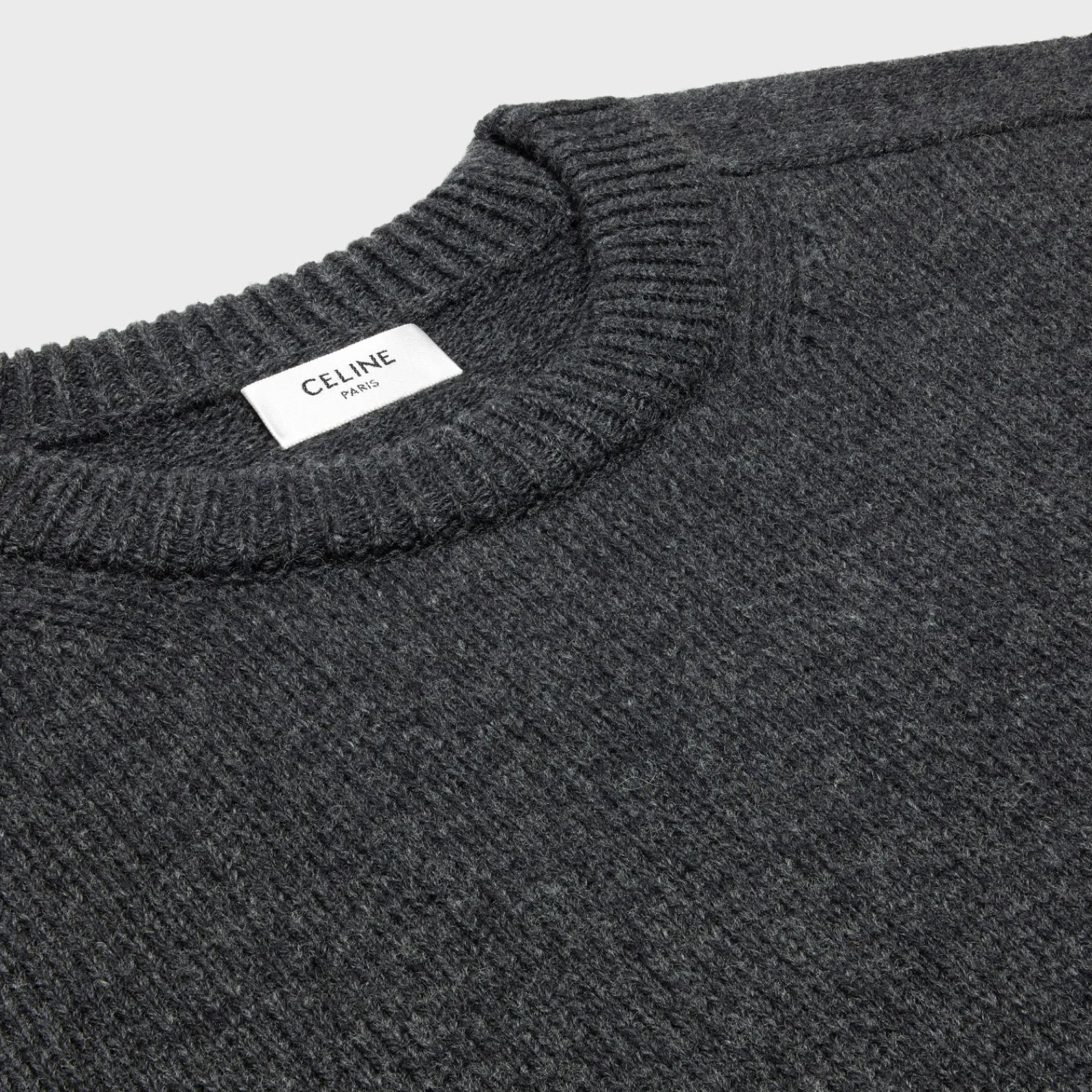 Fashion triomphe crew neck sweater in wool and cashmere Knitwear