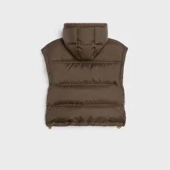 New Triomphe cropped down jacket in lightweight nylon Women Jackets | Coats