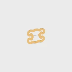 Online Triomphe Frame Brooch in Brass with Finish and Steel Women Other Accessories | Triomphe