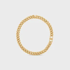 Best Triomphe Gourmette Necklace in Brass with Finish Women Triomphe | Categories·Necklaces