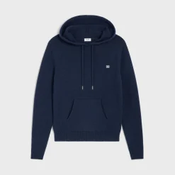 Fashion triomphe hooded sweater in cashmere wool Knitwear