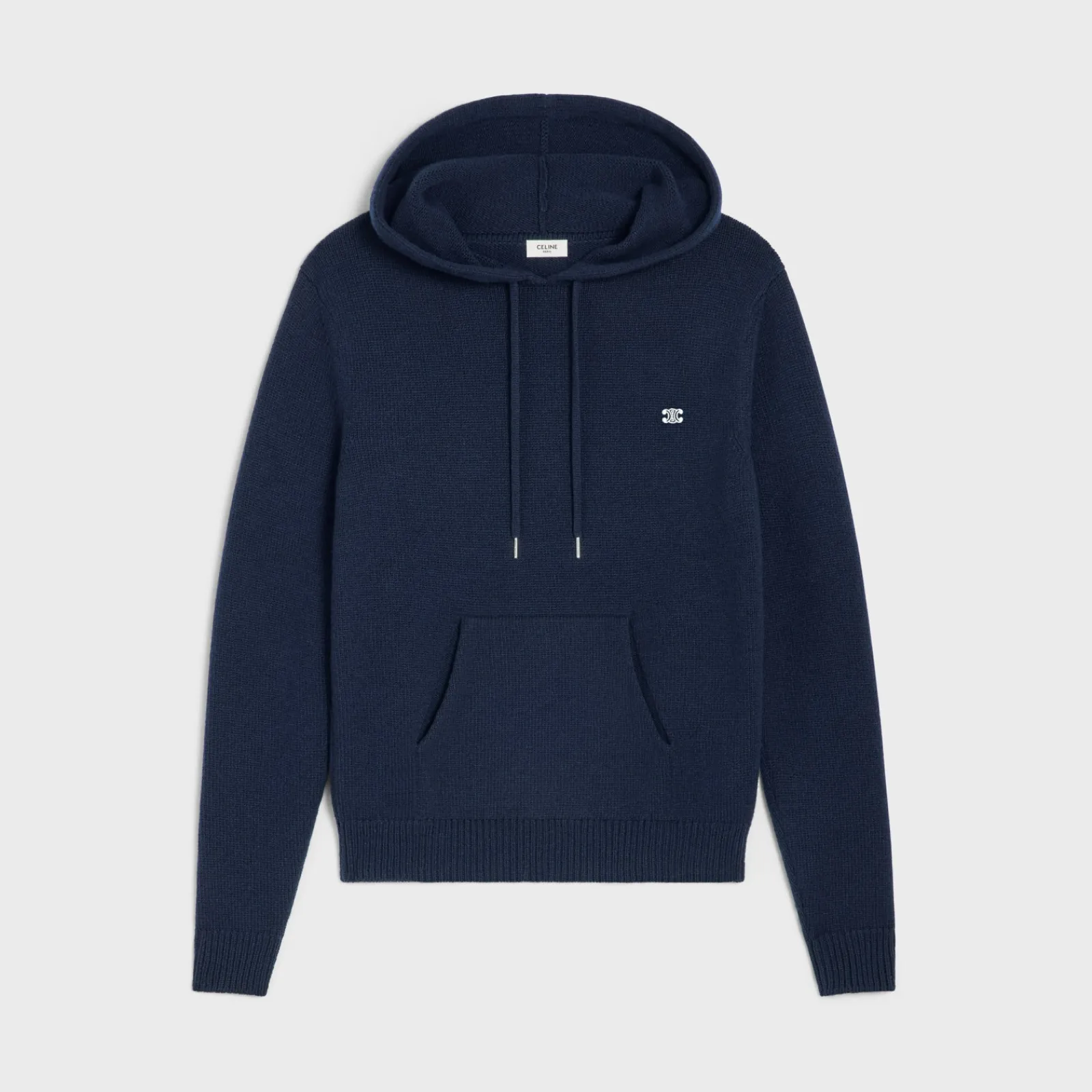 Fashion triomphe hooded sweater in cashmere wool Knitwear
