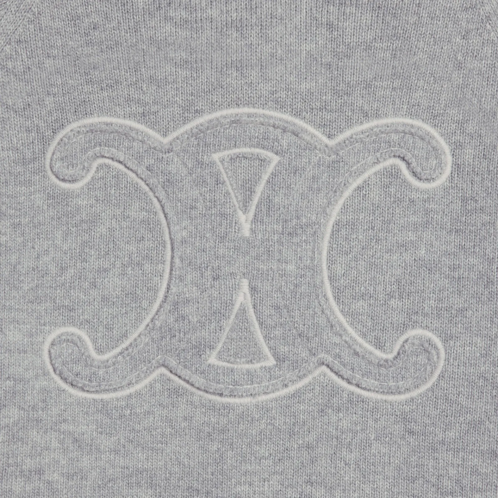 New triomphe hoodie in sporty wool and cashmere Women Knitwear