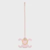 Hot TRIOMPHE KEYRING CHARM in SMOOTH CALFSKIN with Gold Finishing Women Categories·Straps And Accessories