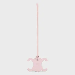 Hot TRIOMPHE KEYRING CHARM in SMOOTH CALFSKIN with Gold Finishing Women Categories·Straps And Accessories