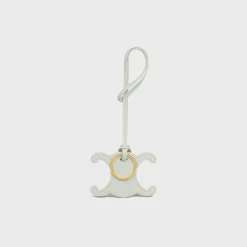 Discount TRIOMPHE KEYRING CHARM in SMOOTH CALFSKIN Women Categories·Straps And Accessories