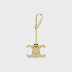 Online TRIOMPHE KEYRING CHARM IN SMOOTH CALFSKIN Women Categories·Straps And Accessories