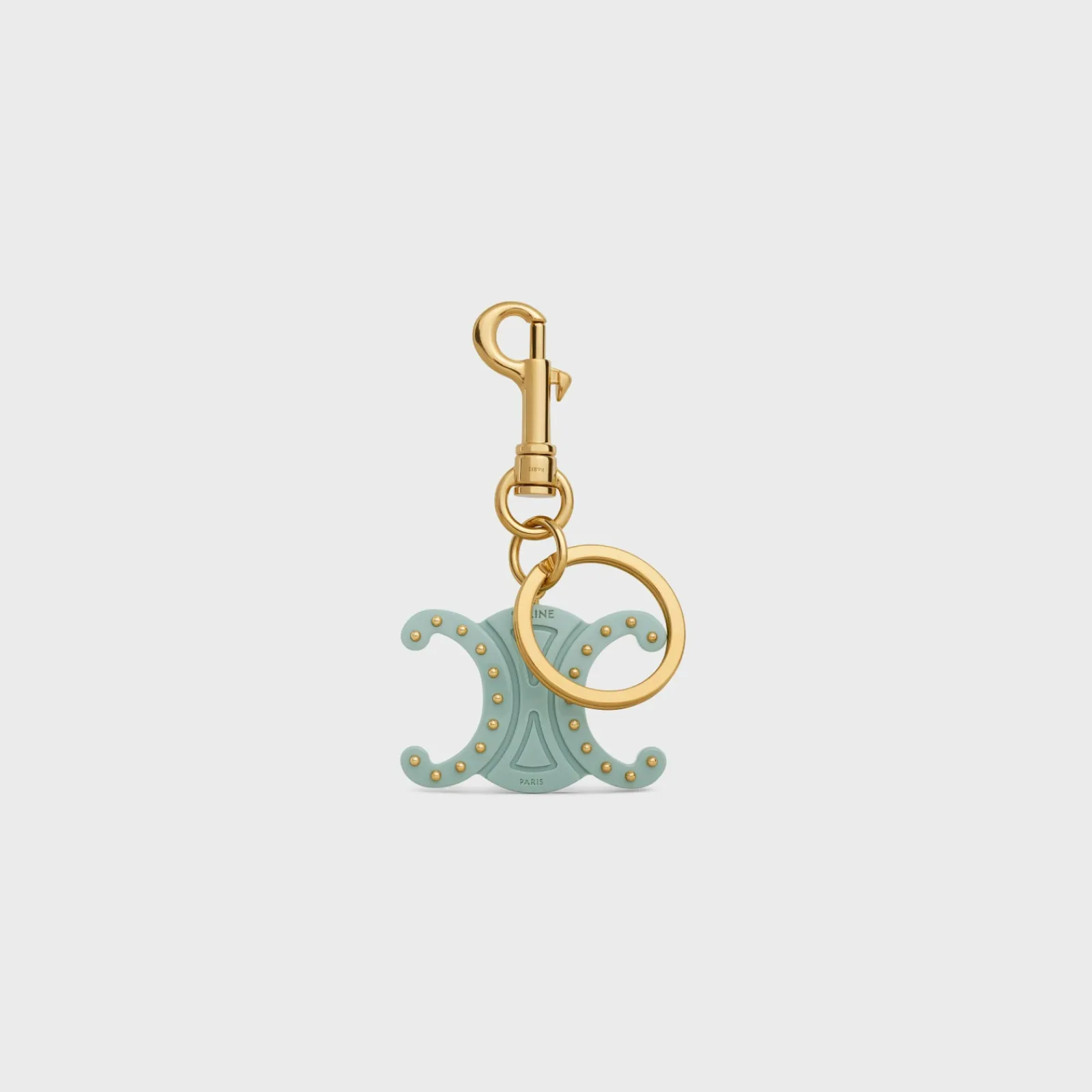Best TRIOMPHE KEYRING CHARMS in ACETATE with GOLD FINISHING Women Categories·Straps And Accessories