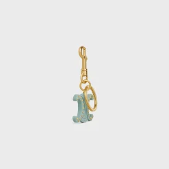 Best TRIOMPHE KEYRING CHARMS in ACETATE with GOLD FINISHING Women Categories·Straps And Accessories