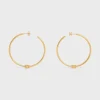 Hot Triomphe Large Hoops in Brass with Finish Women Triomphe | Categories·Earrings