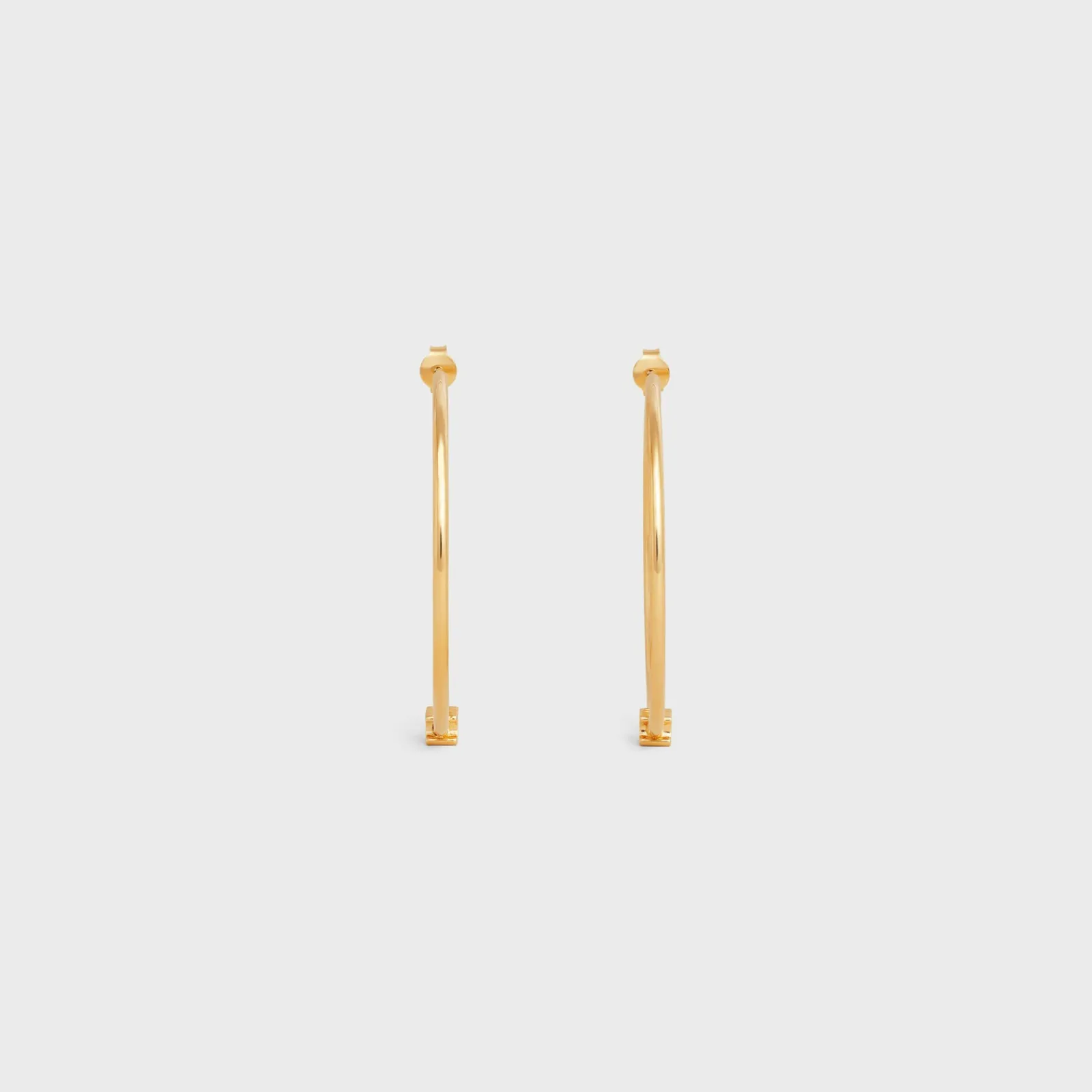 Hot Triomphe Large Hoops in Brass with Finish Women Triomphe | Categories·Earrings
