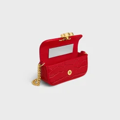 Best TRIOMPHE LIPSTICK CASE ON CHAIN IN NILOTICUS CROCODILE Beauty Accessories | Travel