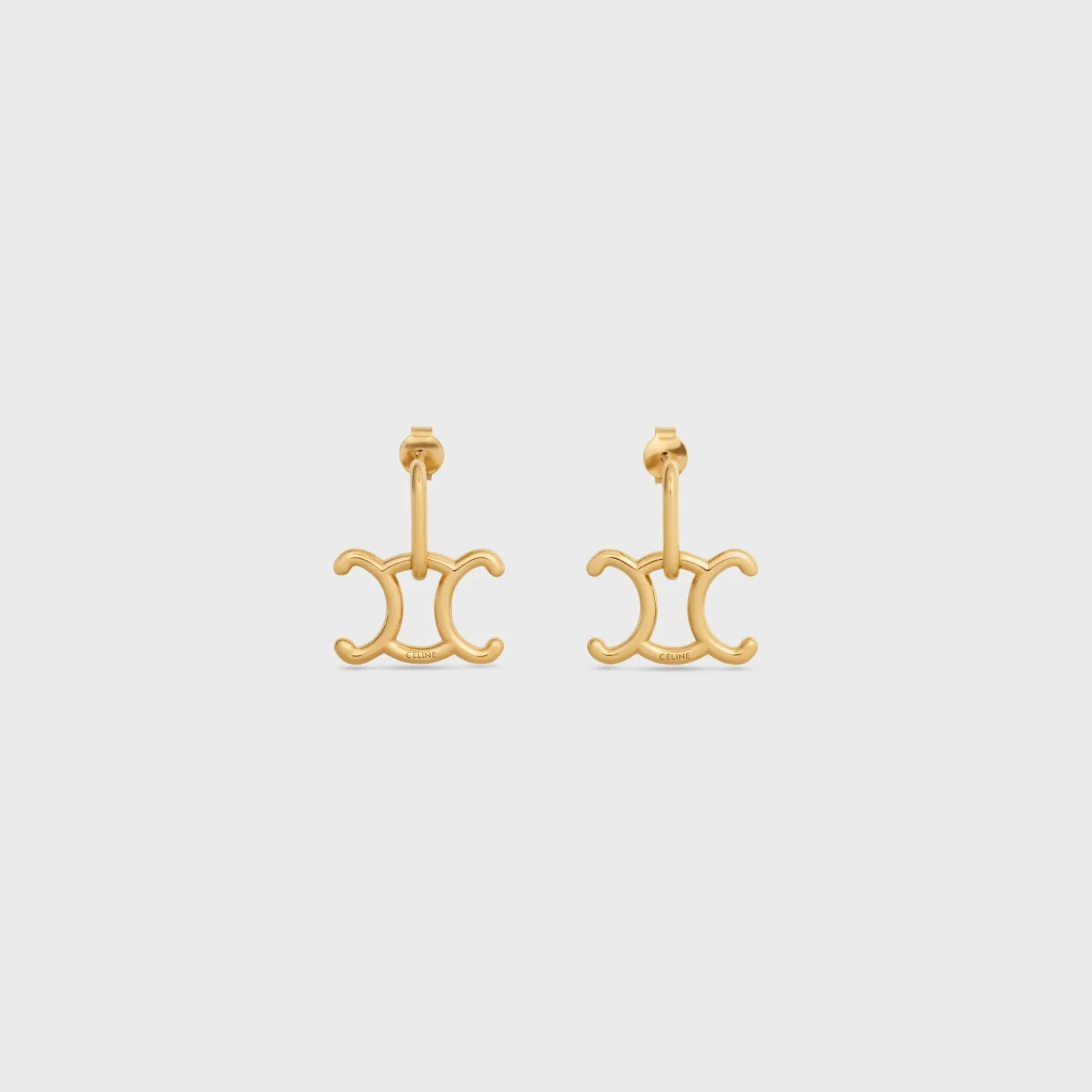 Discount Triomphe Lock Earrings in Brass with Finish Women Triomphe | Categories·Earrings