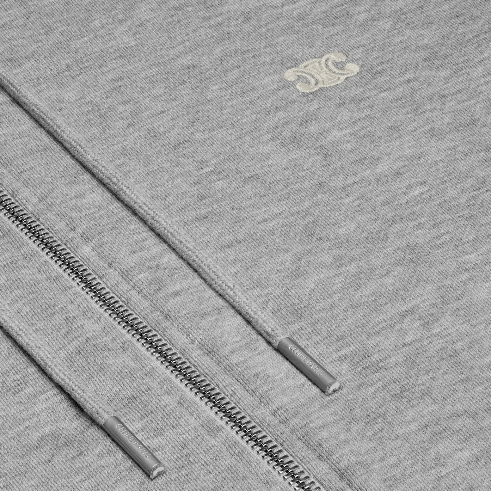 Hot triomphe loose hoodie in cotton and cashmere T-Shirts And Sweatshirts