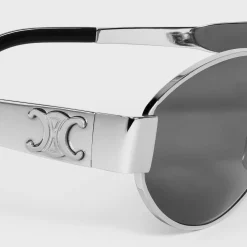 Fashion Triomphe Metal 01 Sunglasses in Metal Women Metal Frame | Categories·Round