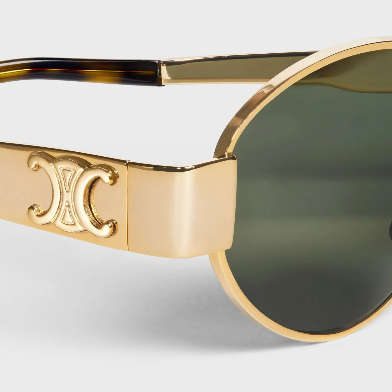 Outlet Triomphe Metal 01 sunglasses in Metal Women Metal Frame | Categories·Round