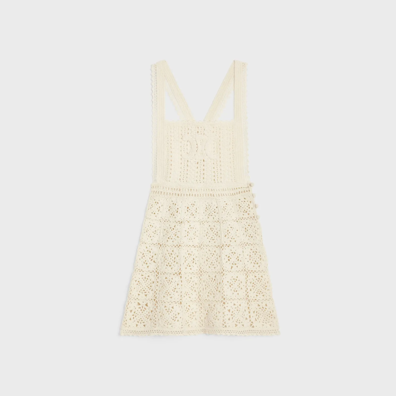 Online triomphe mini dress in crocheted cotton Women Dresses And Skirts