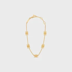 Discount Triomphe Mini Triomphe Bracelet in Brass with Finish Women Triomphe | Categories·Bracelets