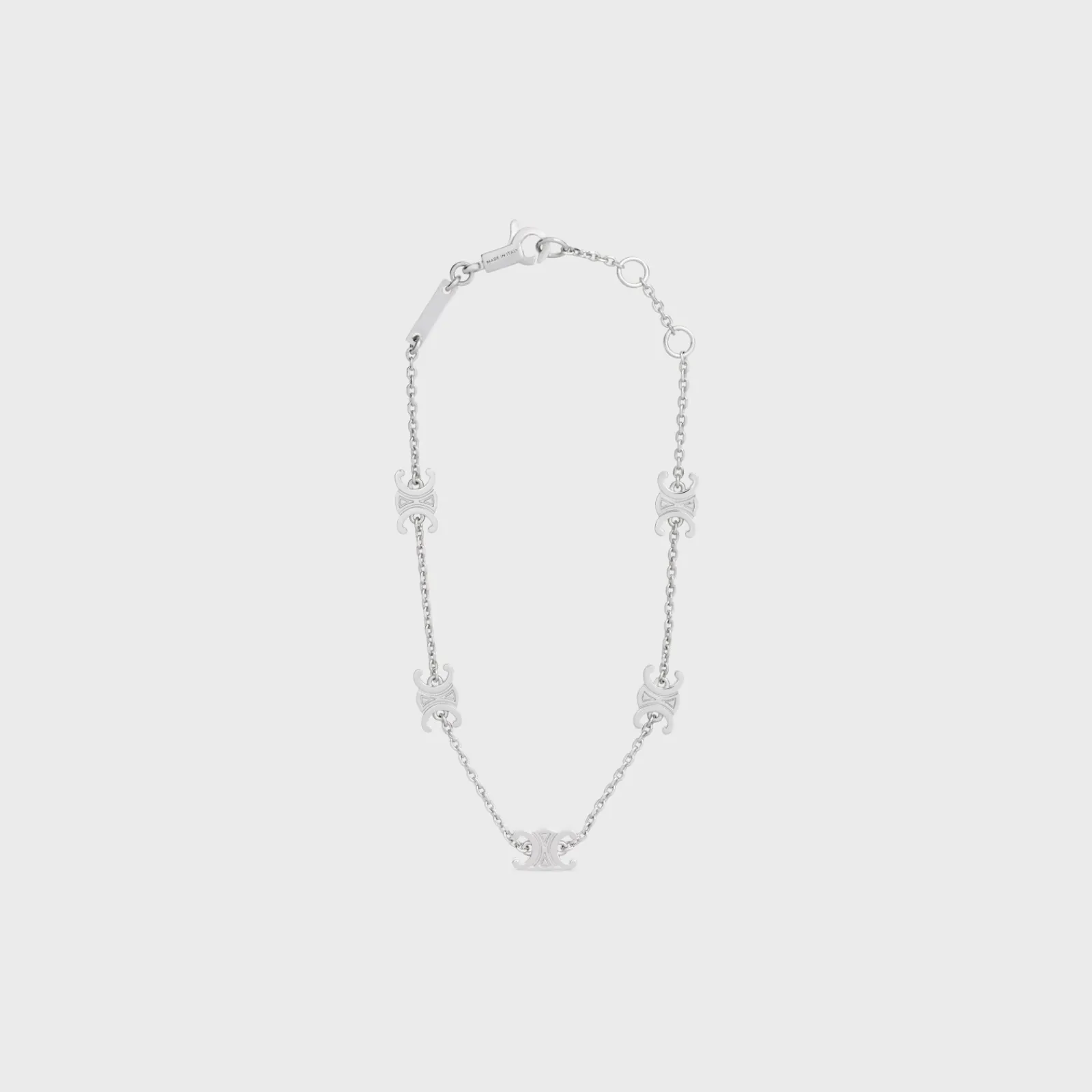 Discount Triomphe Mini Triomphe Bracelet in Brass with Rhodium Finish Women Triomphe | Categories·Bracelets