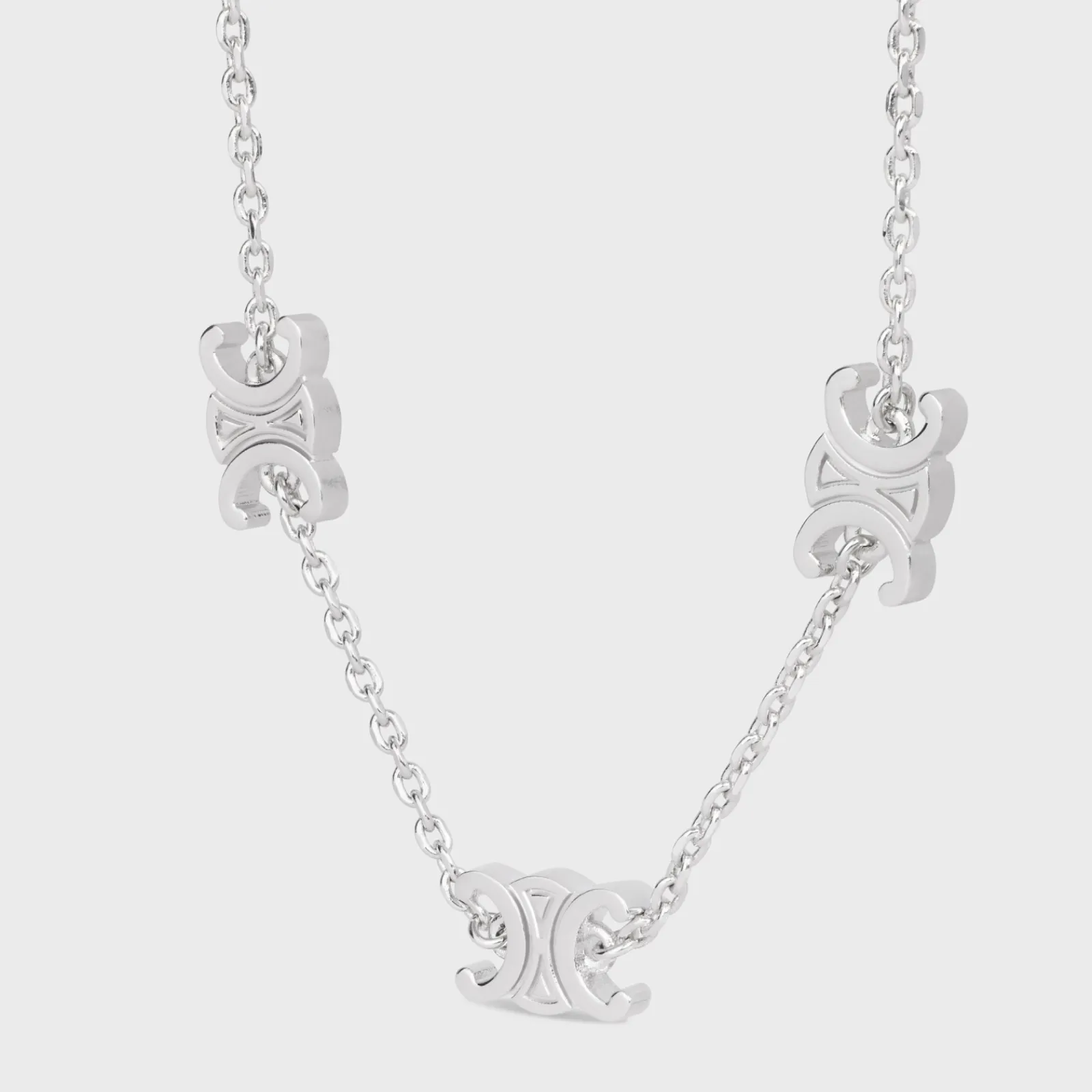 Discount Triomphe Mini Triomphe Bracelet in Brass with Rhodium Finish Women Triomphe | Categories·Bracelets