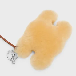 Discount TRIOMPHE POM-POM KEYRING in SHEARLING AND SMOOTH CALFSKIN Categories·Ech Accessories