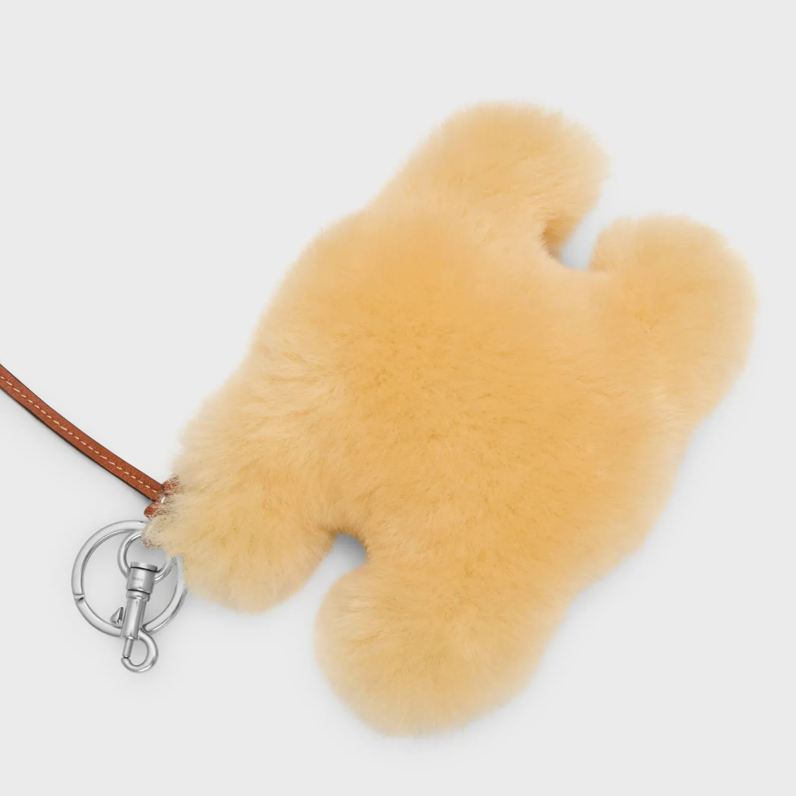 Discount TRIOMPHE POM-POM KEYRING in SHEARLING AND SMOOTH CALFSKIN Categories·Ech Accessories