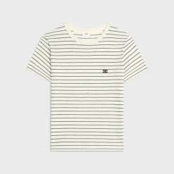 Outlet TRIOMPHE REGULAR T-SHIRT IN STRIPED JERSEY T-Shirts And Sweatshirts