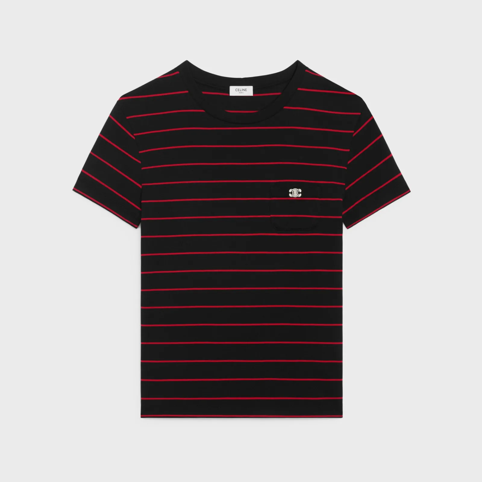 Discount triomphe regular t-shirt in striped jersey T-Shirts And Sweatshirts