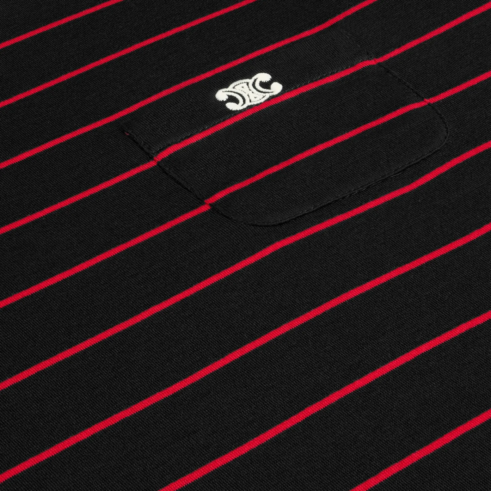 Discount triomphe regular t-shirt in striped jersey T-Shirts And Sweatshirts