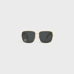 Fashion Triomphe Rhinestone 01 Sunglasses in Metal with Crystals Women Metal Frame | Categories·Square