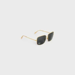 Fashion Triomphe Rhinestone 01 Sunglasses in Metal with Crystals Women Metal Frame | Categories·Square