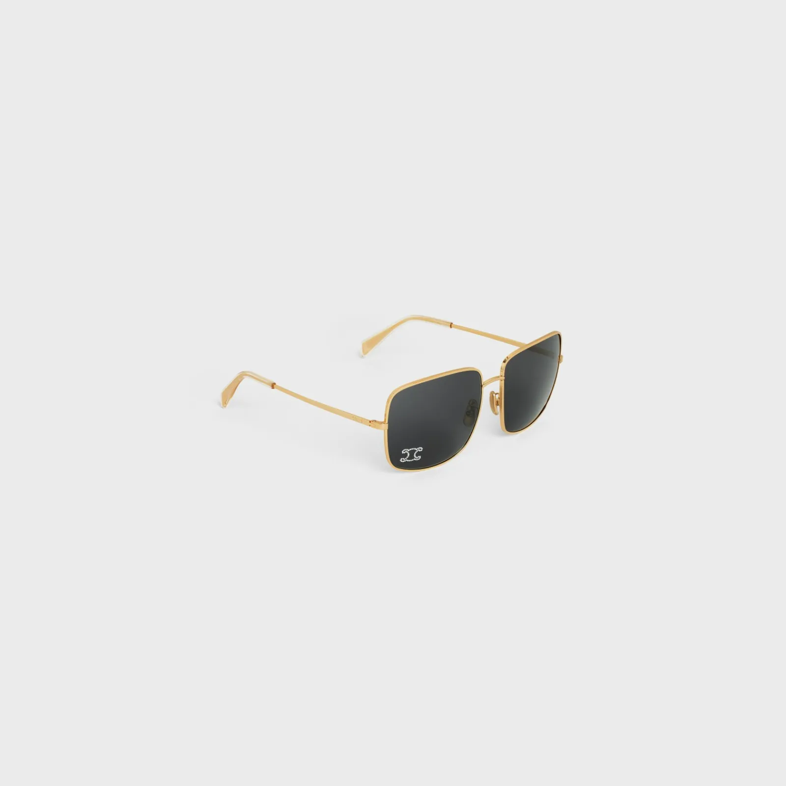 Fashion Triomphe Rhinestone 01 Sunglasses in Metal with Crystals Women Metal Frame | Categories·Square