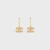 Clearance Triomphe Rhinestone Earrings in Brass with Finish and Crystals Women Triomphe | Categories·Earrings
