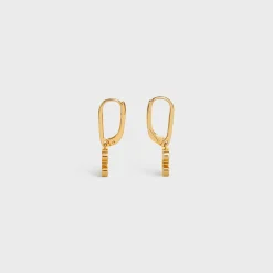 Clearance Triomphe Rhinestone Earrings in Brass with Finish and Crystals Women Triomphe | Categories·Earrings
