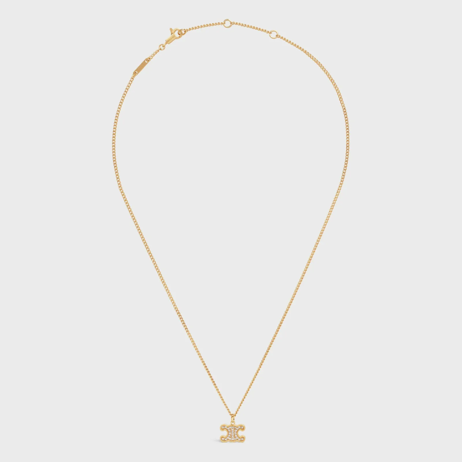 Outlet Triomphe Rhinestone Necklace in Brass with Finish and Crystals Women Triomphe | Categories·Necklaces