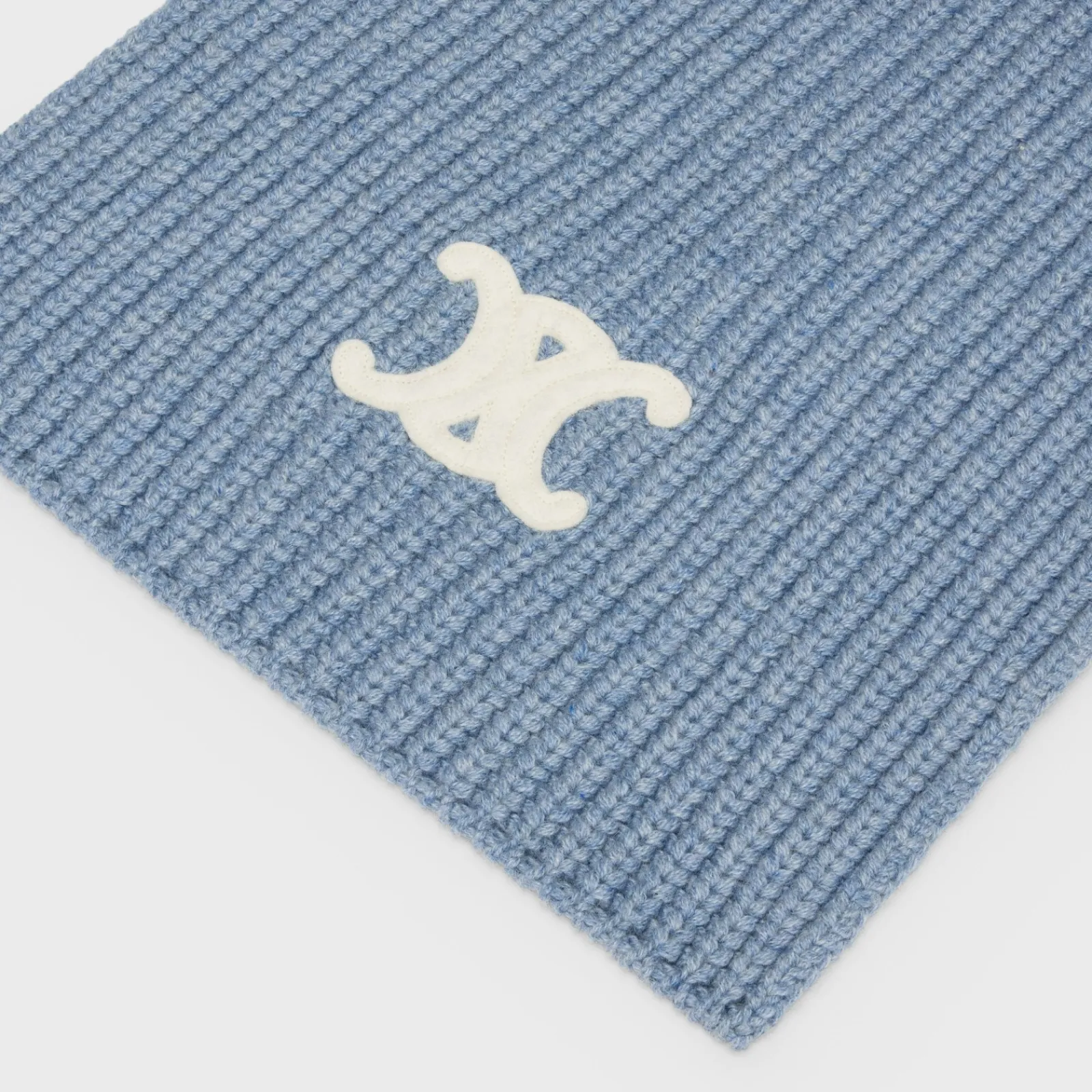 Online TRIOMPHE SCARF IN RIBBED CASHMERE WOOL Women Beanies And Scarves